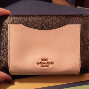 Coach Brown and Cream Wallet